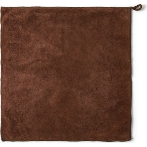 Chiffon microfibre marron 35 × 35 cm — lavette de nettoyage (1/5)