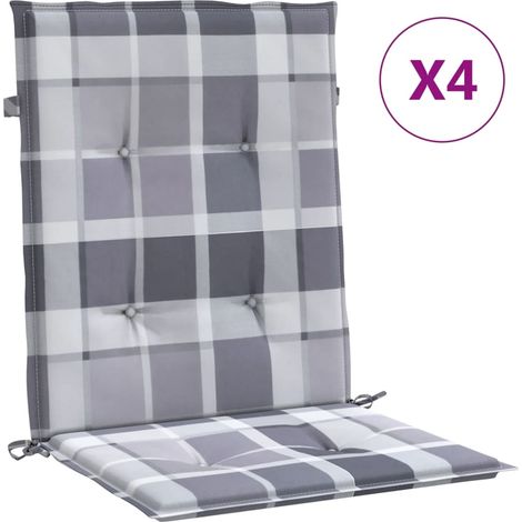 Maison Exclusive - Gartenstuhlauflagen für Niedriglehner 4 Stk. 1