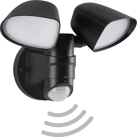 LED Außenleuchte Außenlampe Bewegungsmelder 10W schwarz Kunststoff Telefunken