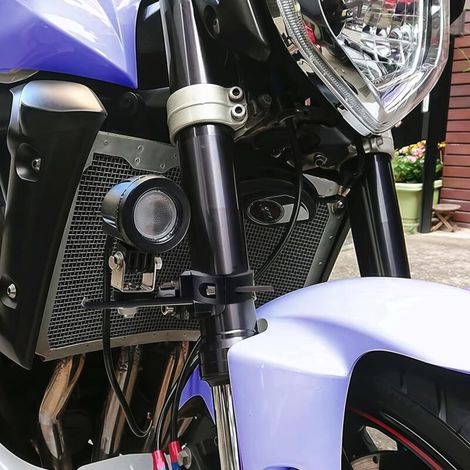 Supporto per fari motociclo 2 pezzi, montatura antinebbia, adatto a forcelle da 38 mm a 60 mm (1/3)