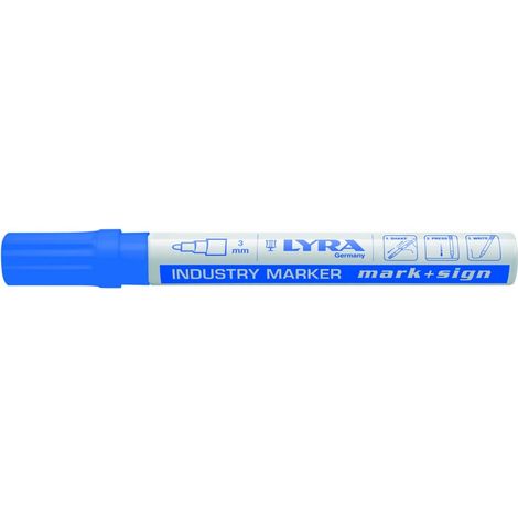 marcador de pintura azul LYRA