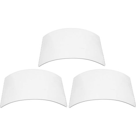 3 Pcs Organic Glass Lens for Sandblasting Balaclavas, Full Protection Dust and Fine Particles, Compatible Welding Masks, Outdoor and Industrial Use (1/5)