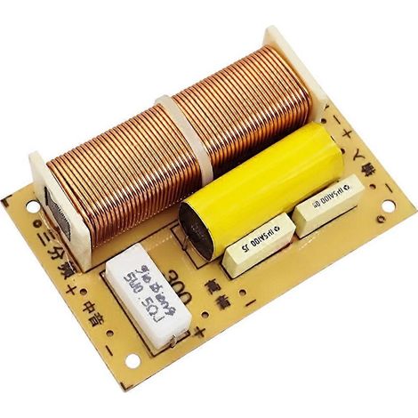 3-Wege-HiFi-Frequenzfilter für Lautsprecher (Höhen + Mitten + Bässe) (1/5)