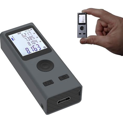 Compatible avec un mini compteur laser de 30 mètres Chargement numérique longue distance en extérieur Précision de 2 mm Rétroéclairage (1/4)