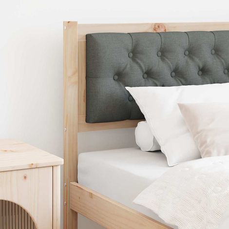 Tête de lit-Panneau de lit Autre marron et gris foncé 90 cm Bois massif en pin (1/5)