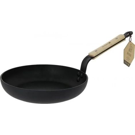 de Buyer Choc B Padella 28 cm nero in metallo legno di faggio