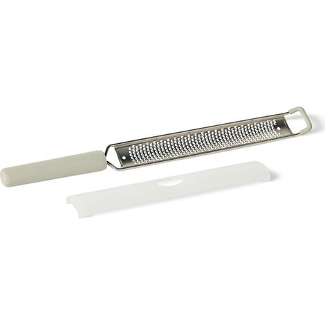 Zesteur et Râpe à Agrumes, Manche Ergonomique Souple, Passe au Lave-Vaisselle, Couleur Gris Lin (1/5)