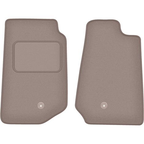 Alfombrillas delanteras para Jeep Wrangler III JK todoterreno (2006-2017), color beige. (1/5)