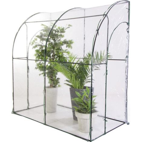Serra da giardino e balcone a parete in pvc 100x200x215 cm