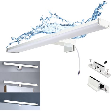 Aplique LED espejo baño 10W 40 cm cromado IP44 (1/5)