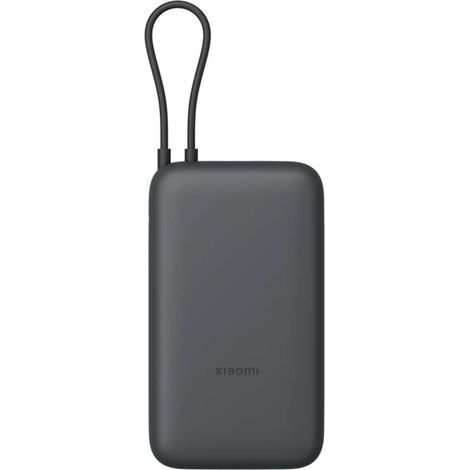 Batería externa Xiaomi con cable integrado, 20000 mAh, 22,5 W, color gris oscuro (BHR9740GL)