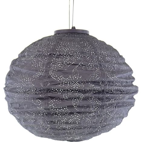 LUMIZ Lampion Solarlampe Round 30 Marrakesh Mauve Purple lila Ø 30 cm - Tyvek® (1/5)