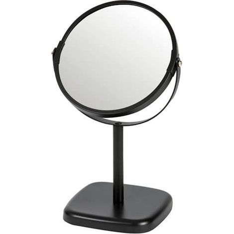 Showerdrape Capri Black 2x Magnifying Vanity Mirror