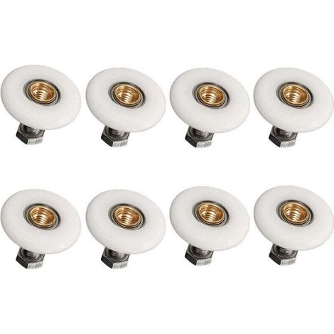 8x Shower Door Rollers 19mm Replacement Shower Door Rollers for Bathroom (1/4)