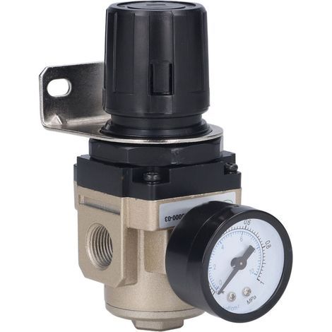 Régulateur de pression d'air G3/8 avec filtre pneumatique et manomètre 0.05‑0.85MPa AR3000‑03 (1/5)