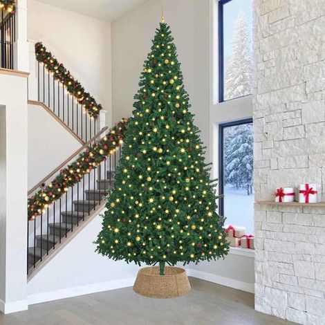 Collare per Albero di Natale Rotondo Naturale 90 x 90 x 28 cm vidaXL (1/5)
