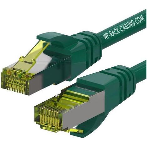 WP WPC-PAT-6ASF010G Netzwerkkabel Grün 1 m Cat6a S/FTP (S-STP)