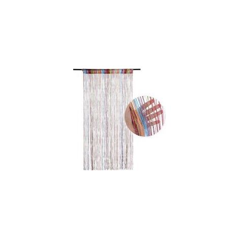 Tenda decorativa con frange multicolore (91x200 cm), ideale per porte, finestre o eventi speciali, decorazione originale (1/5)