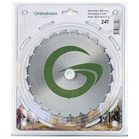 Decespugliatore grimsholm-green brush cutter blade 24 denti 200 mm