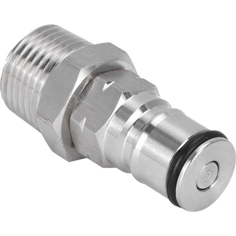 Kugelverschlusskappe 19/32-18 mit 1/2-Zoll-NPT-Außengewinde, Kugelverschluss-Trommelpfostenadapter für Corny-Trommel (1/5)