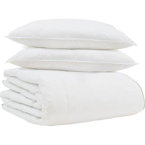 Ensemble de couette d'hiver en duvet de canard (avec oreiller), trois pièces, blanc, duvet de canard (1/5)