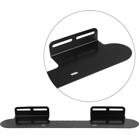Sonos Beam Gen1 / Beam Gen2 Wandhalterung, Metallhalterung, Zubehör, Smart-Home-Lautsprecher-Rack (Sonos Beam Gen1 / Beam Gen2, Schwarz, Son-G2) 2) 2 Stück