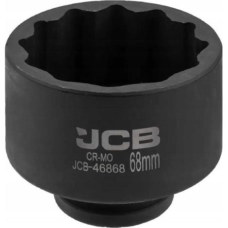 Schlüssel steckdose jcb 46868 schwarz 68 mm 12 punkte