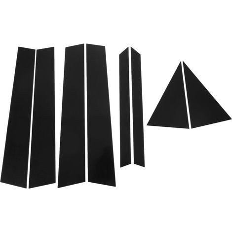 8pcs Baguettes de Porte Noires Style 4D pour Nissan FX35 FX45 2003-2008 Remplacement Lisse Élégant (1/4)