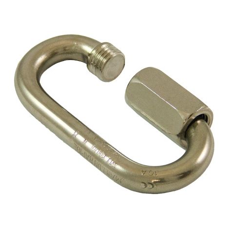 Maillon rapide MRI - Charge CMU : 650 kg - Diamètre du fil : 6 mm Inox A4 - PRAMAC