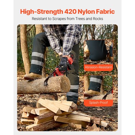Pantalon de Sécurité de Tronçonneuse, Classe A, Jambières de Tronçonneuse Protection 8 Couches, Ceinture Réglable, Poche, pour Trav… (1/5)