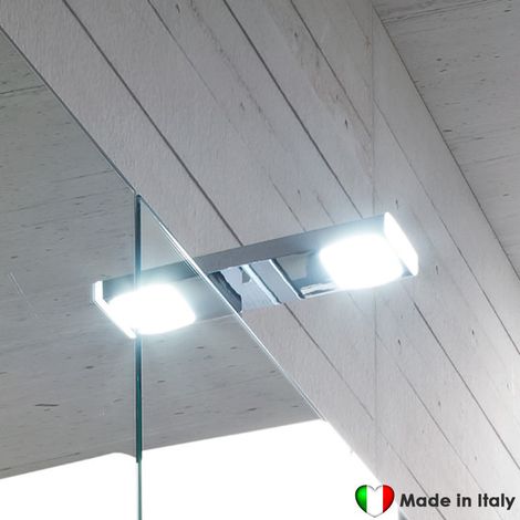 Lampada Led COMPAB - Made In Italy - Doppio Attacco: A Morsetto o A Telaio - Dim. 17,5 cm - 3.5 W - 230 Volt - Risparmio (1/3)