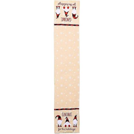 1 Stück Tischdekoration mit Weihnachtsmuster, Tischläuferdekoration (gesichtslose Puppe) bd (1/5)
