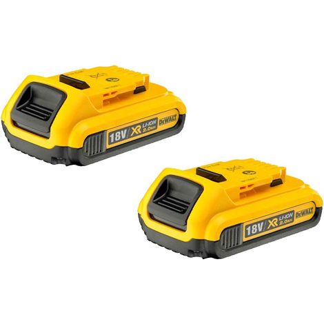 DeWalt DCB183 18V XR SLIDE 2.0AH Li-ion Battery Pack Of 2