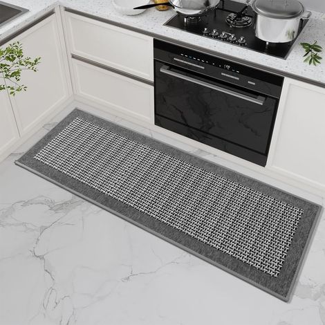 1 pièce (gris, 5080cm) tapis en caoutchouc antidérapant pour évier de cuisine, tapis absorbant lavable en machine (1/5)