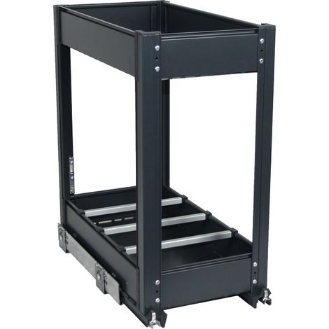 Combiné porte-bouteilles - Décor : Argent / Gris - Largeur : 359 mm - Pour caisson de largeur : 400 mm - GASPERIN (1/5)