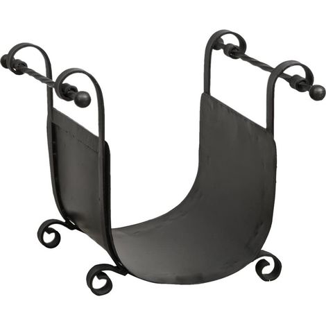 Porte-revues de Sol en Fer forgé 45x38x44 cm Porte-disques ou Porte-journaux au Sol Noir Porte-Magazines Salle de Bain et Salon (1/5)