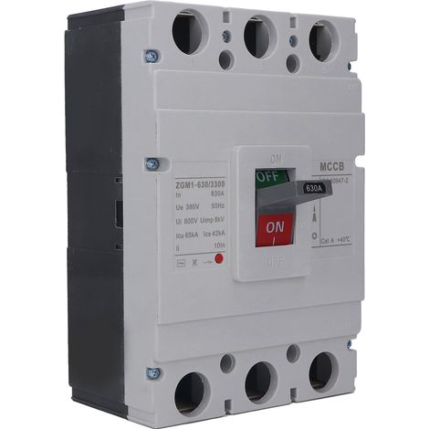 Leitungsschutzschalter PC, flammhemmend, Überlastschutz, 380 V AC, 630 A, 3-polig (1/5)