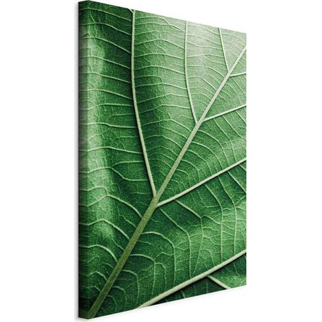 Peinture - Feuille de malachite (1 partie) verticale (1/5)