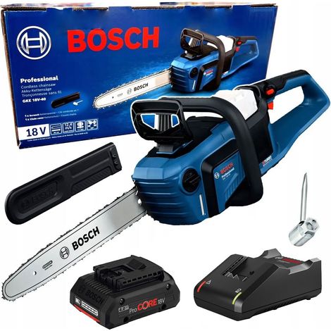 Bosch Professional GKE 18V-40 18V BITURBO Brushless Chainsaw 40cm + 4AH Pro Core (1/5)