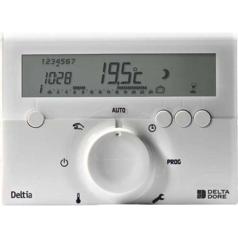 Wired programmer - DELTA DORE - Deltia 8.00 - For heat pump boiler or electric radiators (1/3)