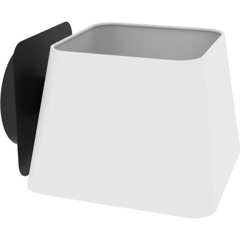 Applique, Applique design carré Caro Blanc en Metal, Aluminor (1/4)