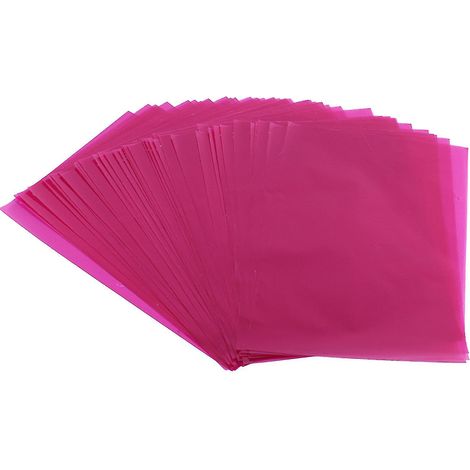 100 faltbare, transparente Zellophantüten, festlich dekoriert, perfekt für Süßigkeiten und geeignet für Kinder. (1/5)