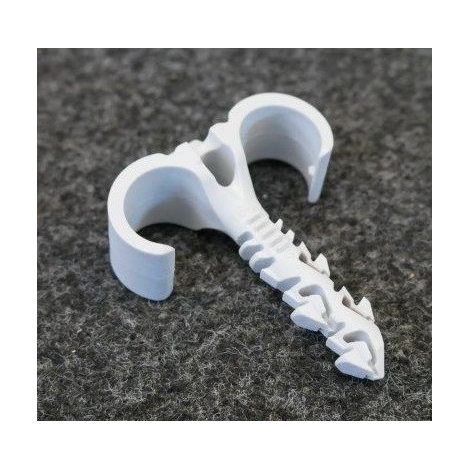 Cheville nylon double (à l'unité) Ø 8x55mm Ø 16-20mm pour fixations de 2 gaines ou cables S-clip SPIT