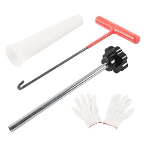 Extracteur de noyau valve, 21,8 x 4,8 cm, outil d'entretien des pneus, kit changement rapide, extracteur robuste pour garage, bord route, service professionnel - (1/5)