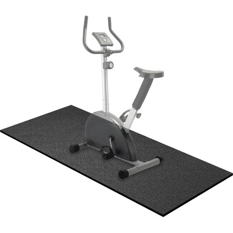 Tapis de protection de sol pour appareils de sport et de fitness 140 cm x 65 cm x 6 mm d'épaisseur, sous-tapis pour appareils de fitness en PVC haute densité, tapis de sol sous tapis roulant (1/5)