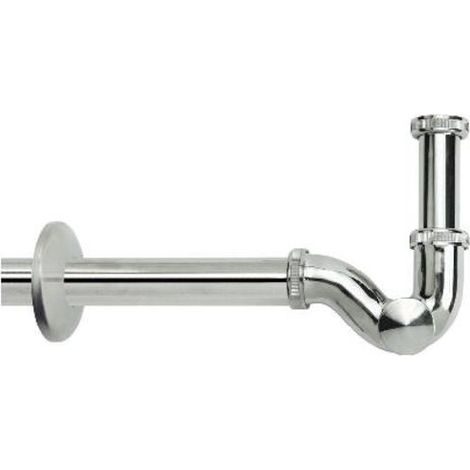 SIFONE A S ISPEZIONABILE PER LAVABO/BIDET 1'1/4 X 32MM METALLO CROMATO