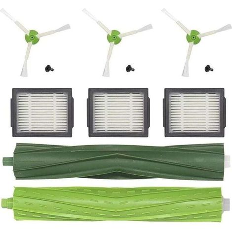 Ricambi per iRobot Roomba i6 i7 i3 i4 i8 E5 E6 Filtro per aspirapolvere Roomba i3+ i7+ i8+ j7 j7+ Plus Accessori Roomba: filtro, spazzola laterale, spazzole in gomma multisuperficie