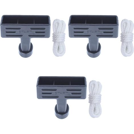 3X Pull Start Handle Recoil Rope Kit, For HONDA Gx270 Gx340 Gx390 Gx420 Gx610 Gx620 188F 190F 11Hp 13Hp 4-Stroke Gas Engine Motor Generator Water Pump, 17210-Ze1-822, 17210-Ze1-505, (1/5)