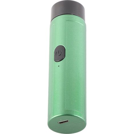 Mini rasoir électrique portable, nettoyage en profondeur, tondeuse à barbe électrique rechargeable pour hommes, vert (1/5)