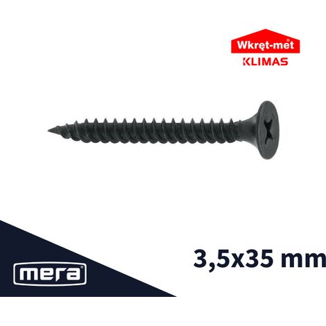 Wkręt-met Gipskartonschrauben für Metall 3,5x35 1000 Stk.